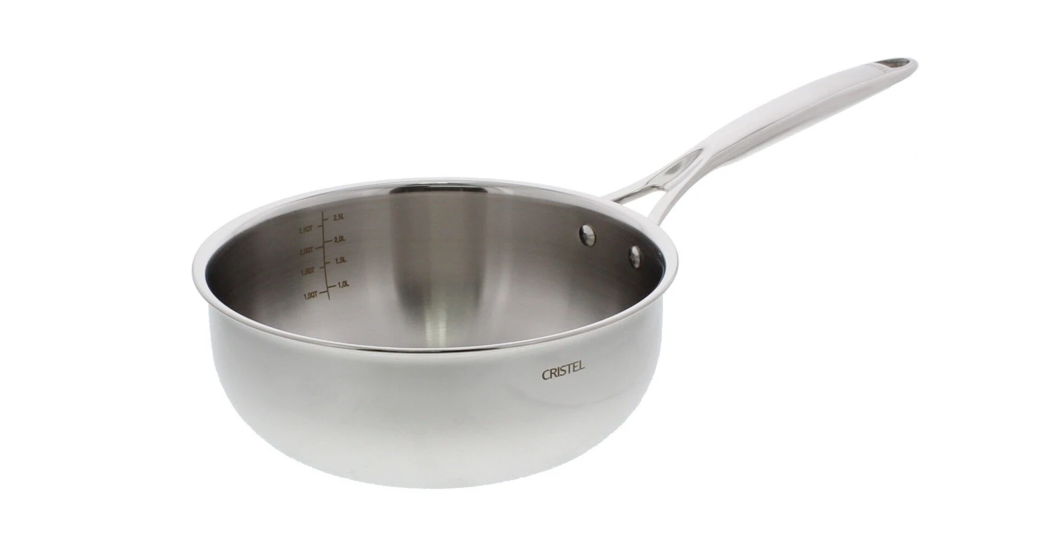 Cristel Castel Pro Multiply Sauspan ø 22 Cm Rvs 1 Cristel Castel Pro Multiply Sauspan ø 22 Cm Rvs