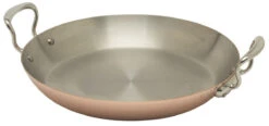 Mauviel M'150S Paellapan ø 35 Cm Koper Rvs Greep