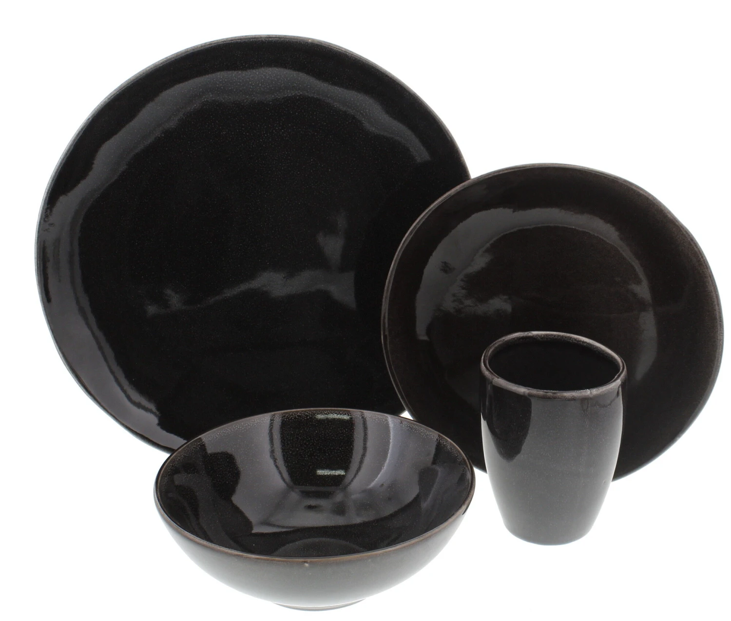 Broste Copenhagen Nordic Coal Serviesset 16-delig 2 Broste Copenhagen Nordic Coal Serviesset 16-delig - Afbeelding 2