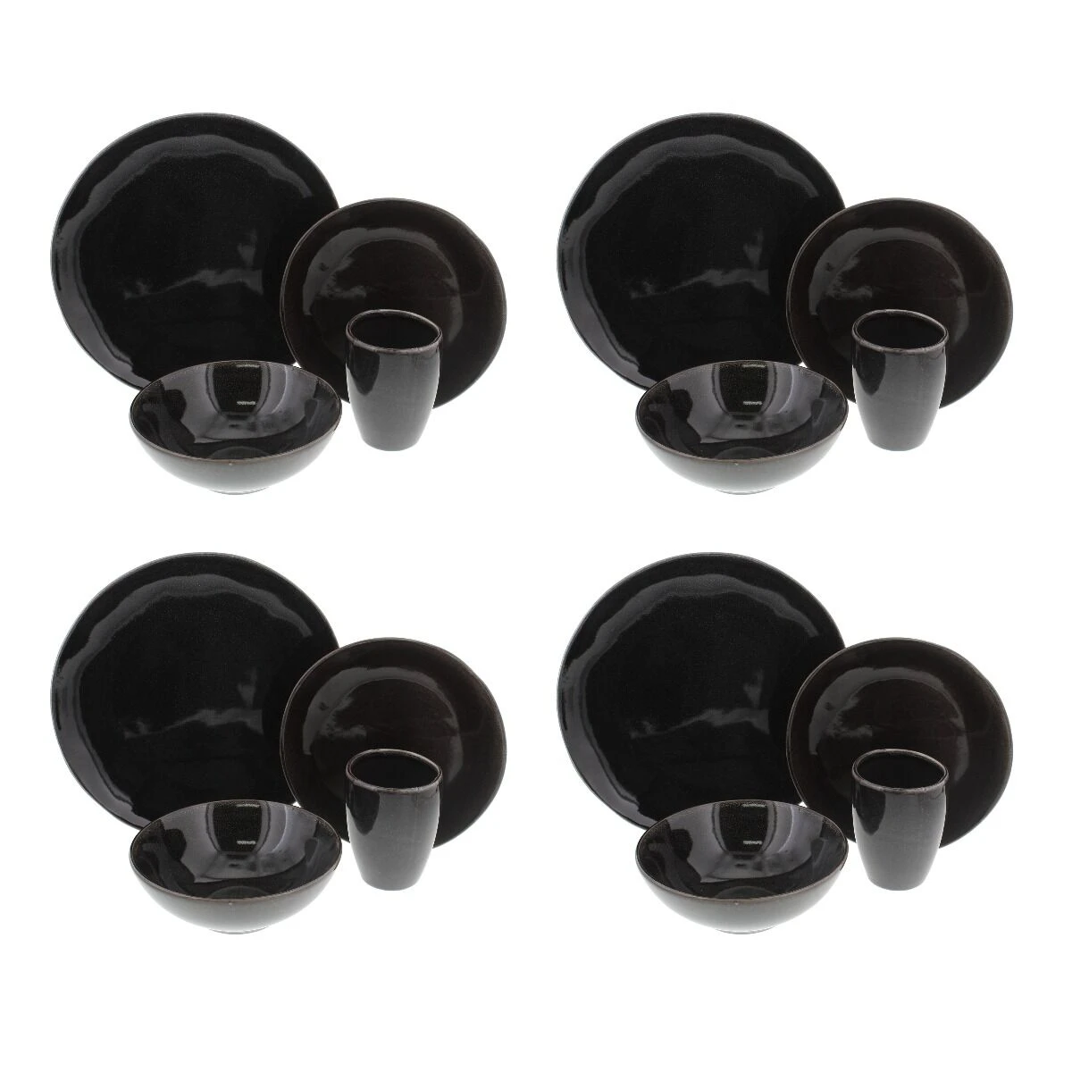 Broste Copenhagen Nordic Coal Serviesset 16-delig 1 Broste Copenhagen Nordic Coal Serviesset 16-delig