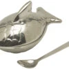 Alessi Colombina Fish Zoutpotje Met Lepel 7,4 X 4,5 X 4,2 Cm Rvs