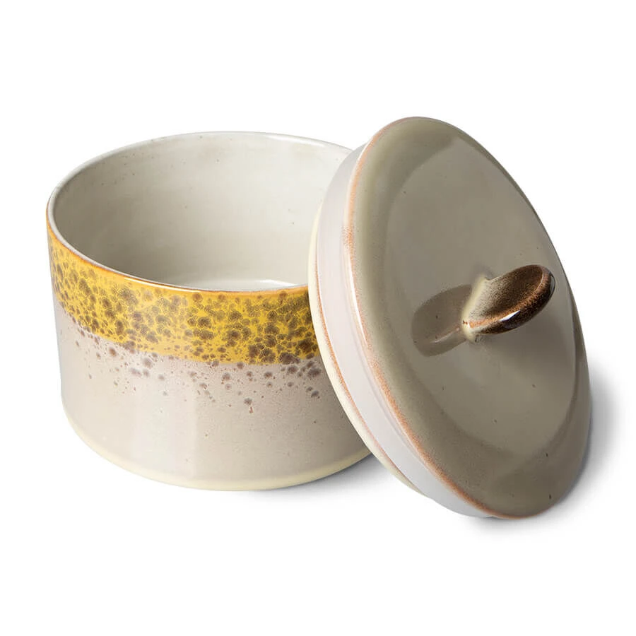 HK Living 70's ACE7104 Autumn Voorraadpot 1,65 Liter Aardewerk - Afbeelding 3