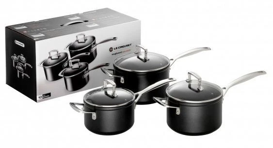 Le Creuset Les Forgées Steelpannenset Aluminium 3-delig