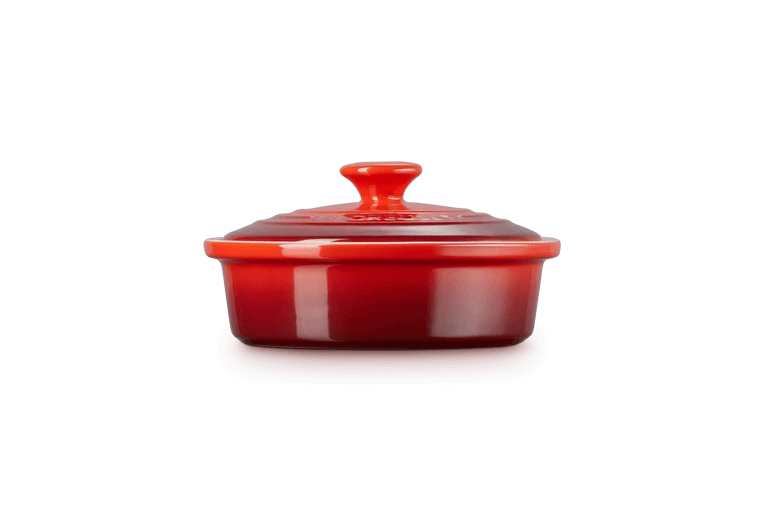 Le Creuset Camembert Schaaltje Met Deksel ø 18 Cm Aardewerk Kersrood - Afbeelding 2
