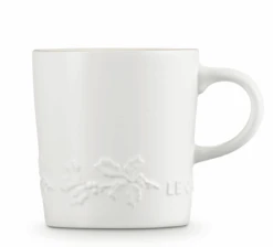 Le Creuset Holly Collectie Mok 200 Ml Aardewerk Katoenwit -Kookwinkel Keuken Verkoopwinkel lc 20200529 zs ps fs 60303204311511 005