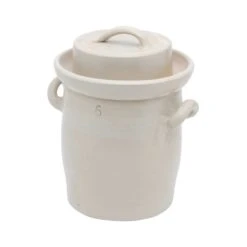 Oldenhof Zuurkoolpot Met Deksel 6 Liter Keramiek