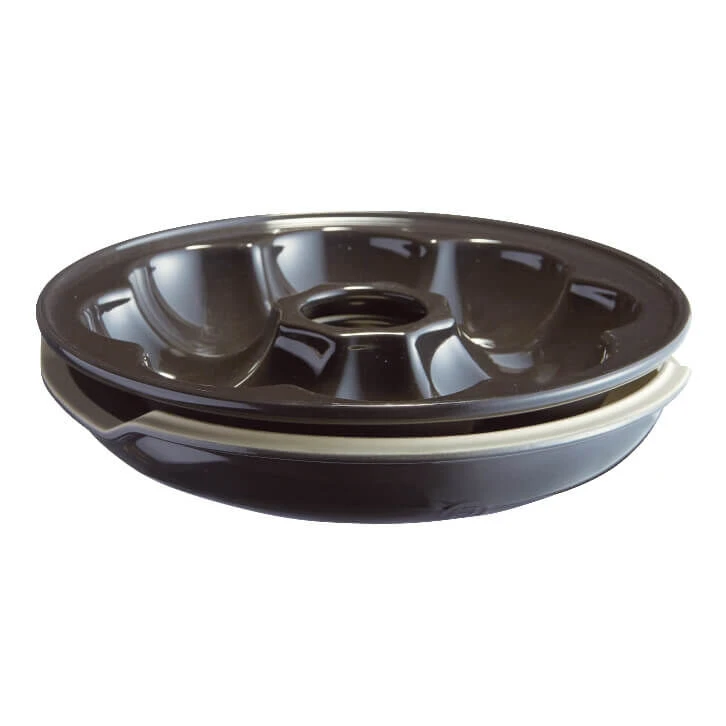 Emile Henry Broodbakvorm Kroonvormig ø 30,5 Cm Aardewerk Zwart - Afbeelding 5