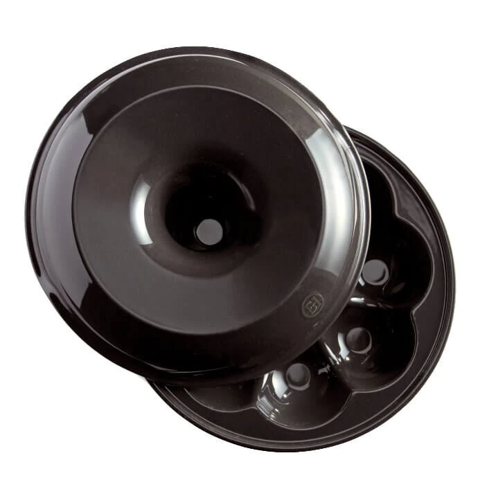 Emile Henry Broodbakvorm Kroonvormig ø 30,5 Cm Aardewerk Zwart - Afbeelding 2