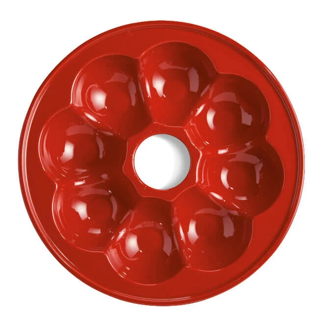 Emile Henry Broodbakvorm Kroonvormig ø 30,5 Cm Aardewerk Rood 2 Emile Henry Broodbakvorm Kroonvormig ø 30,5 Cm Aardewerk Rood - Afbeelding 2