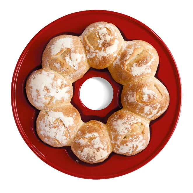 Emile Henry Broodbakvorm Kroonvormig ø 30,5 Cm Aardewerk Rood 1 Emile Henry Broodbakvorm Kroonvormig ø 30,5 Cm Aardewerk Rood