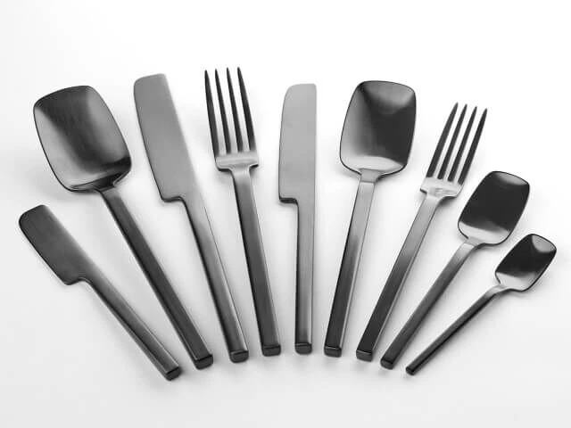 Serax HEII Marcel Wolterinck Bestekset In Giftbox Antraciet 24-delig - Afbeelding 2